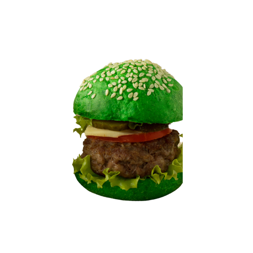 Mini beef burger (green)