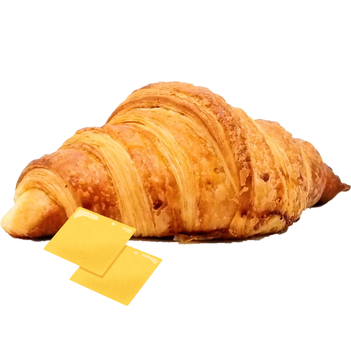 Croissant yellow cheese